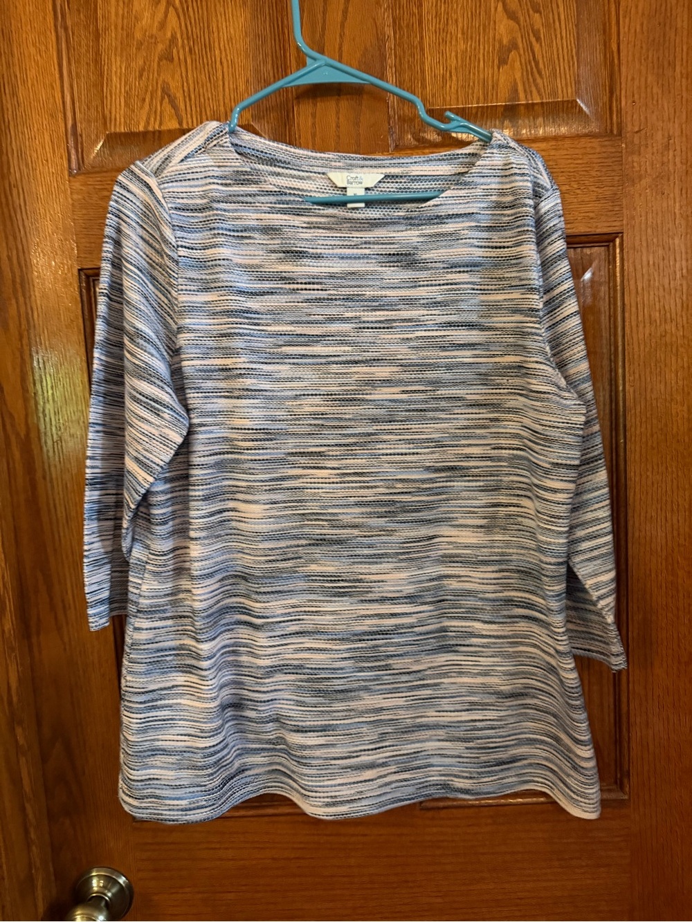 Croft & Barrow XL Multi Color Pullover 3/4 Sleeves Top